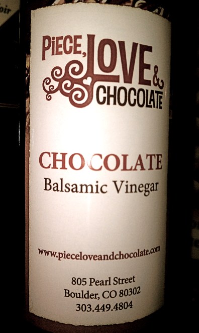 Chocolate Balsamic Vinegar at Peace Love & Chocolate