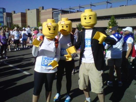 Yellow guys running the 2012 Bolder Boulder
