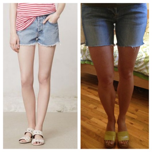 Spice trying to sell her cut-offs.